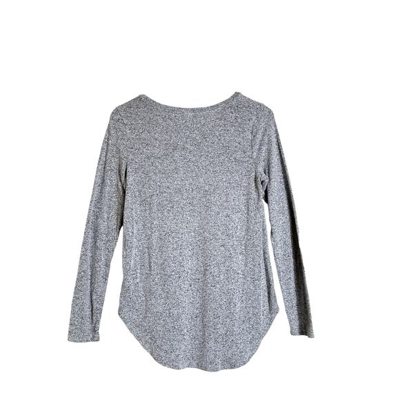 Old Navy Speckled Gray Relaxed Plush-Knit Top Women's Size S - Picture 5 of 8